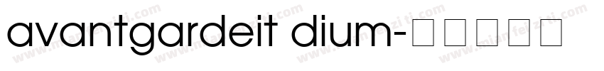 avantgardeit dium字体转换